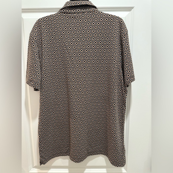 Reiss Short Sleeve Cuban Geometric Shirt - Picture 3 of 3